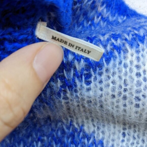 Sandro Paris women's blue mohair mix sweater size small - Picture 4 of 9